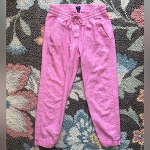 J CREW linen cropped pants size 2